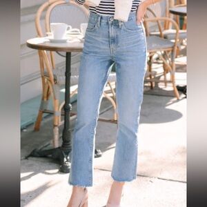 Everlane high rise kick crop Jeans